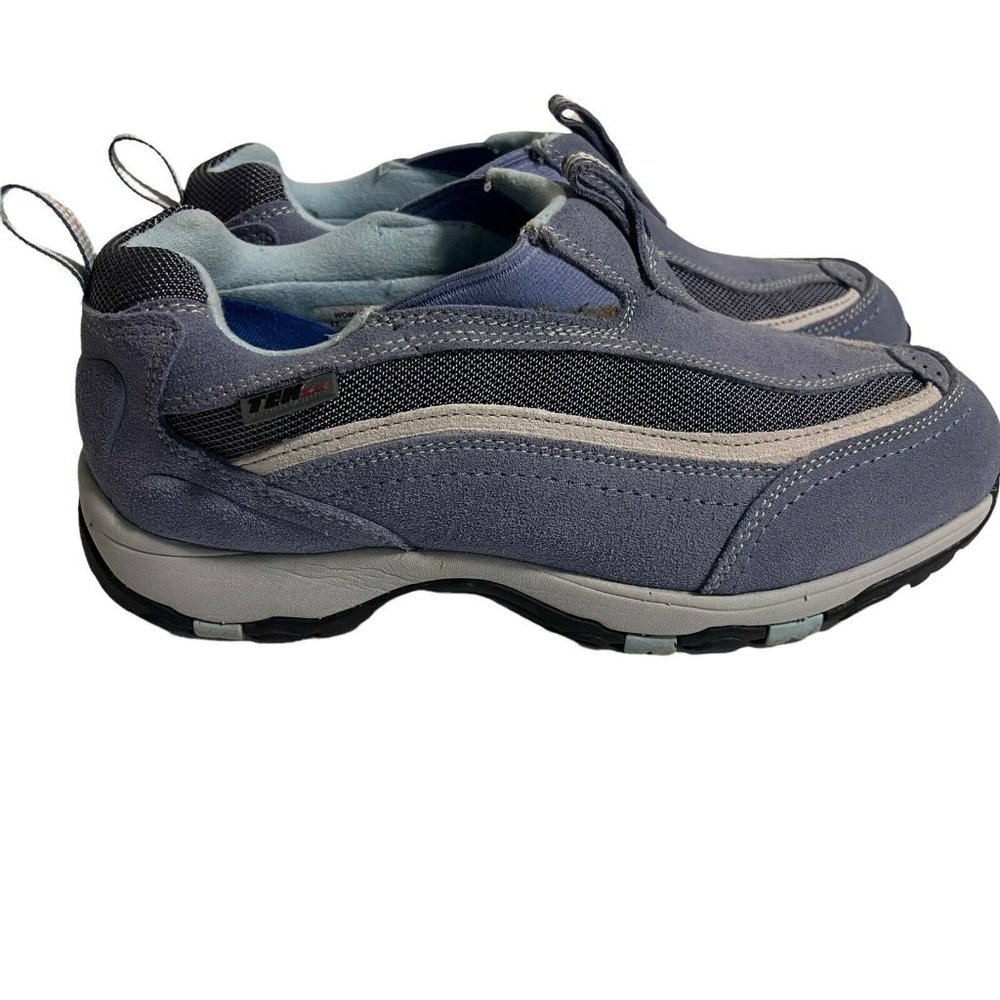 LL Bean Tek 2.5 Trail Hiking Shoe Women 11W Slip On Blue Waterproof EUC